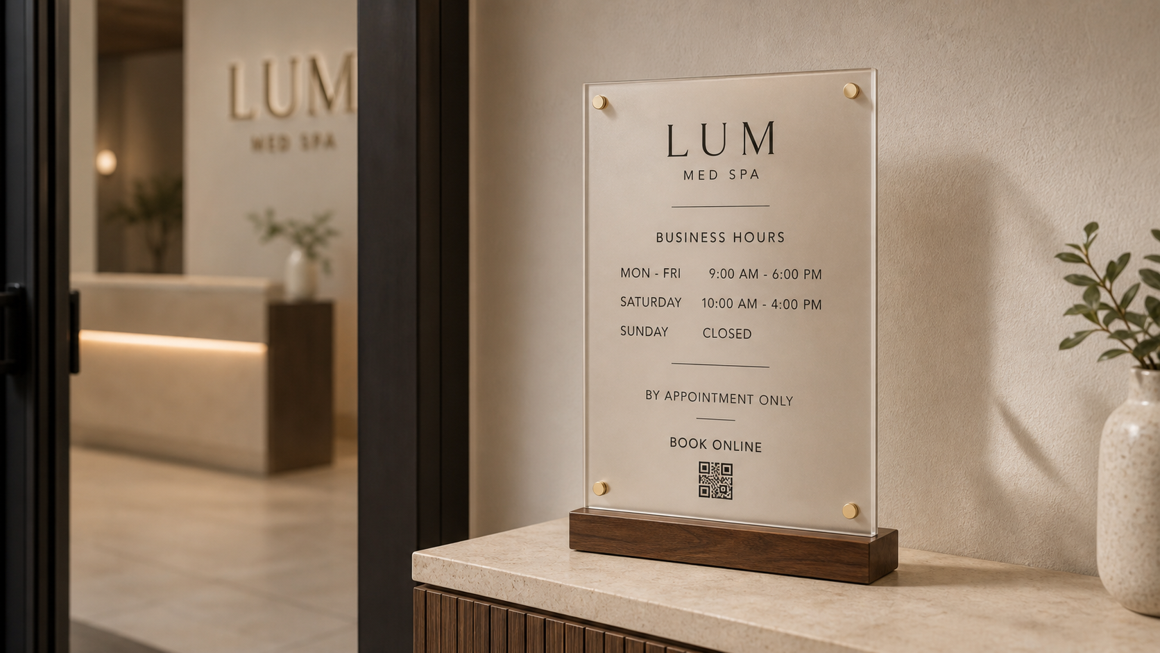 Business Hours Sign